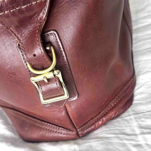 J.W. Hulme Co., Leather duffle bag, Brown, EUC - Picture 5 of 15